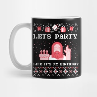 Ugly Christmas Sweater - Jesus Birthday Mug